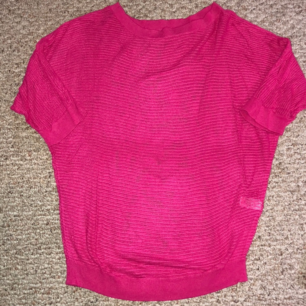 Mesh dolman style sweater